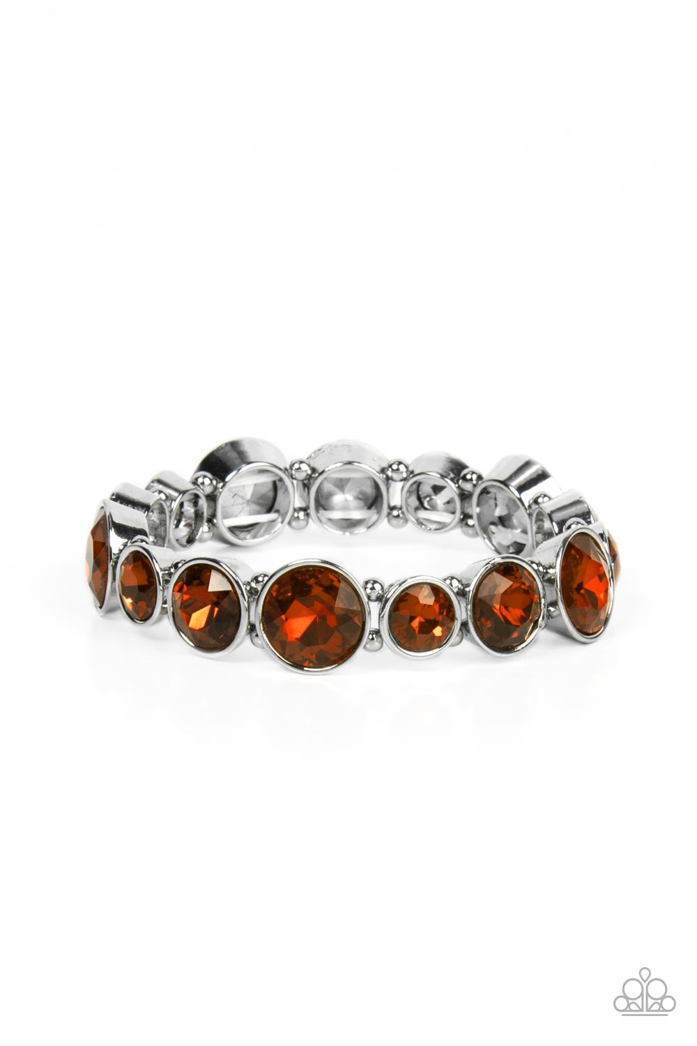 Paparazzi Twinkling Tease - Brown Bracelet - A Finishing Touch Jewelry