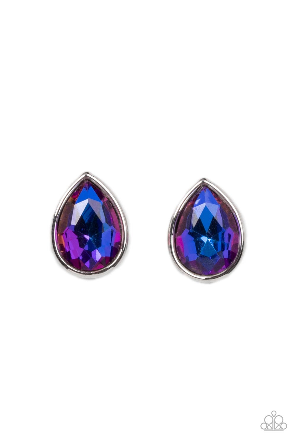 Paparazzi Starlet Shimmer Iridescent Teardrop Earrings - A Finishing Touch Jewelry
