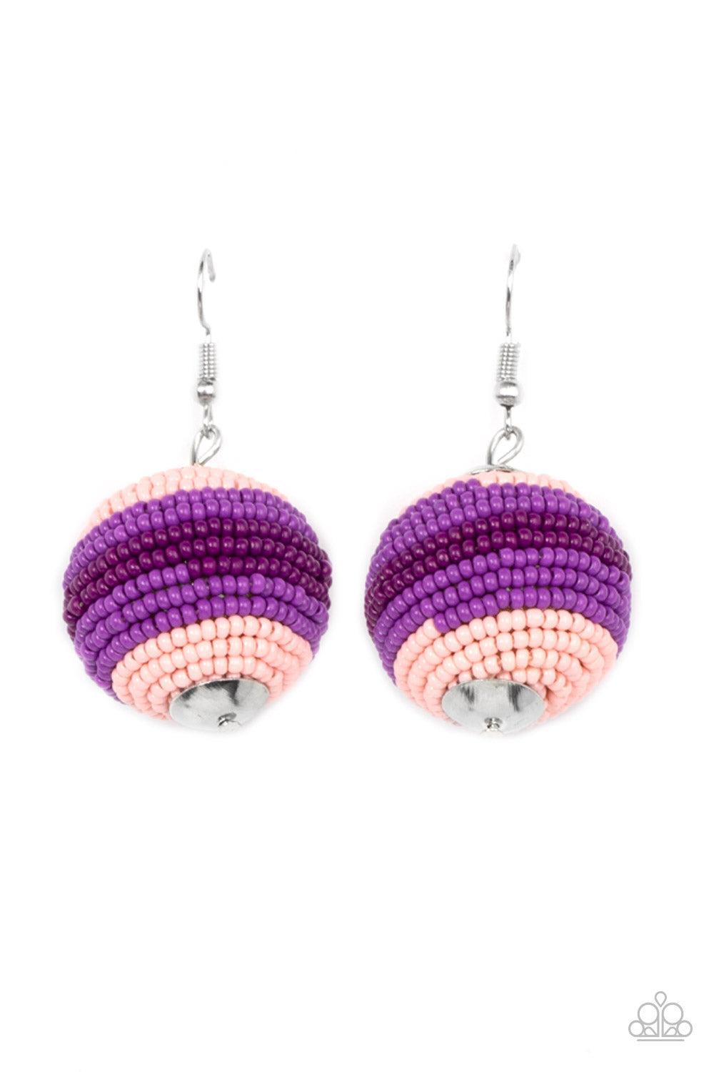 Paparazzi Zest Fest - purple earrings - A Finishing Touch Jewelry