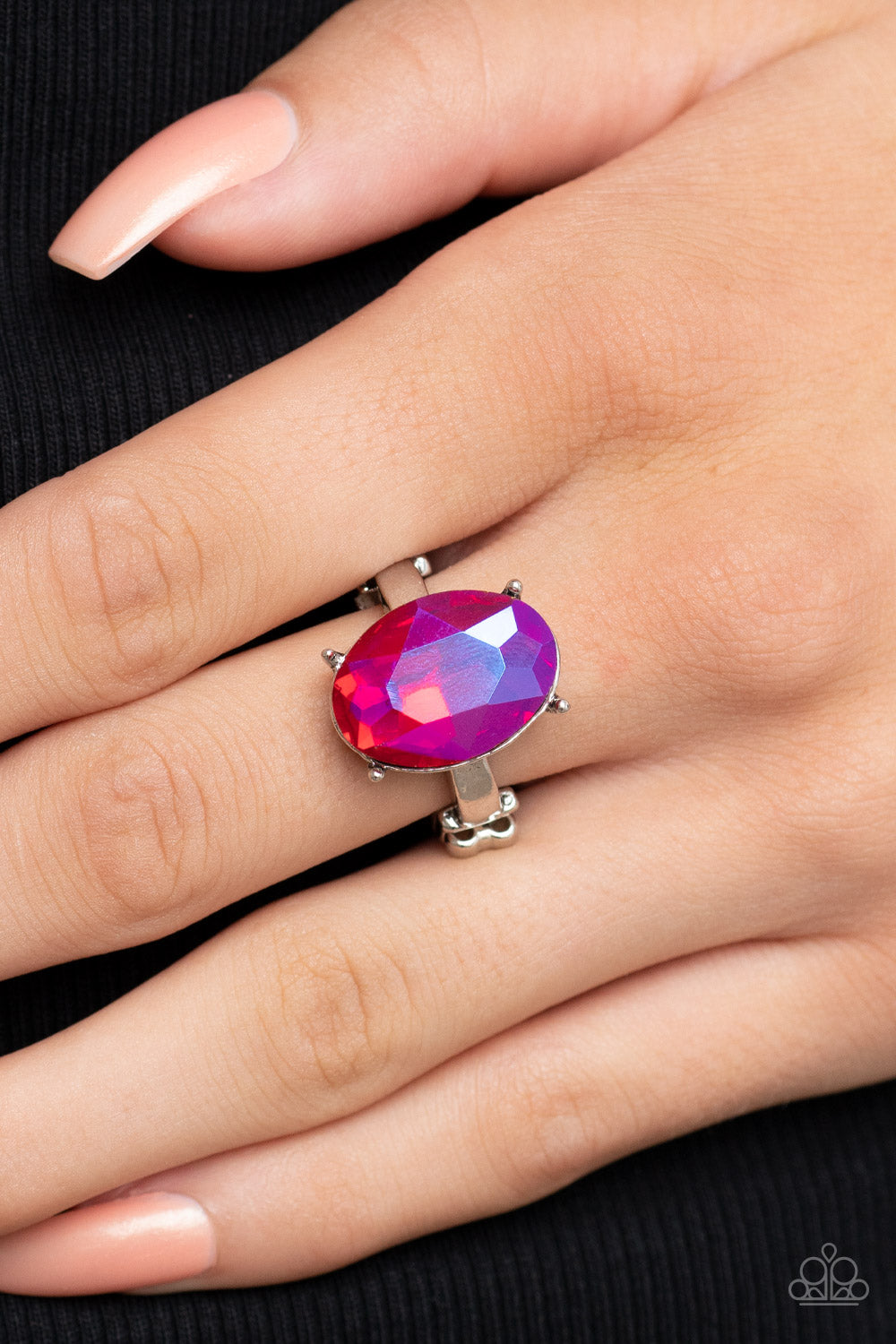 Paparazzi Updated Dazzle - Pink Ring - A Finishing Touch Jewelry