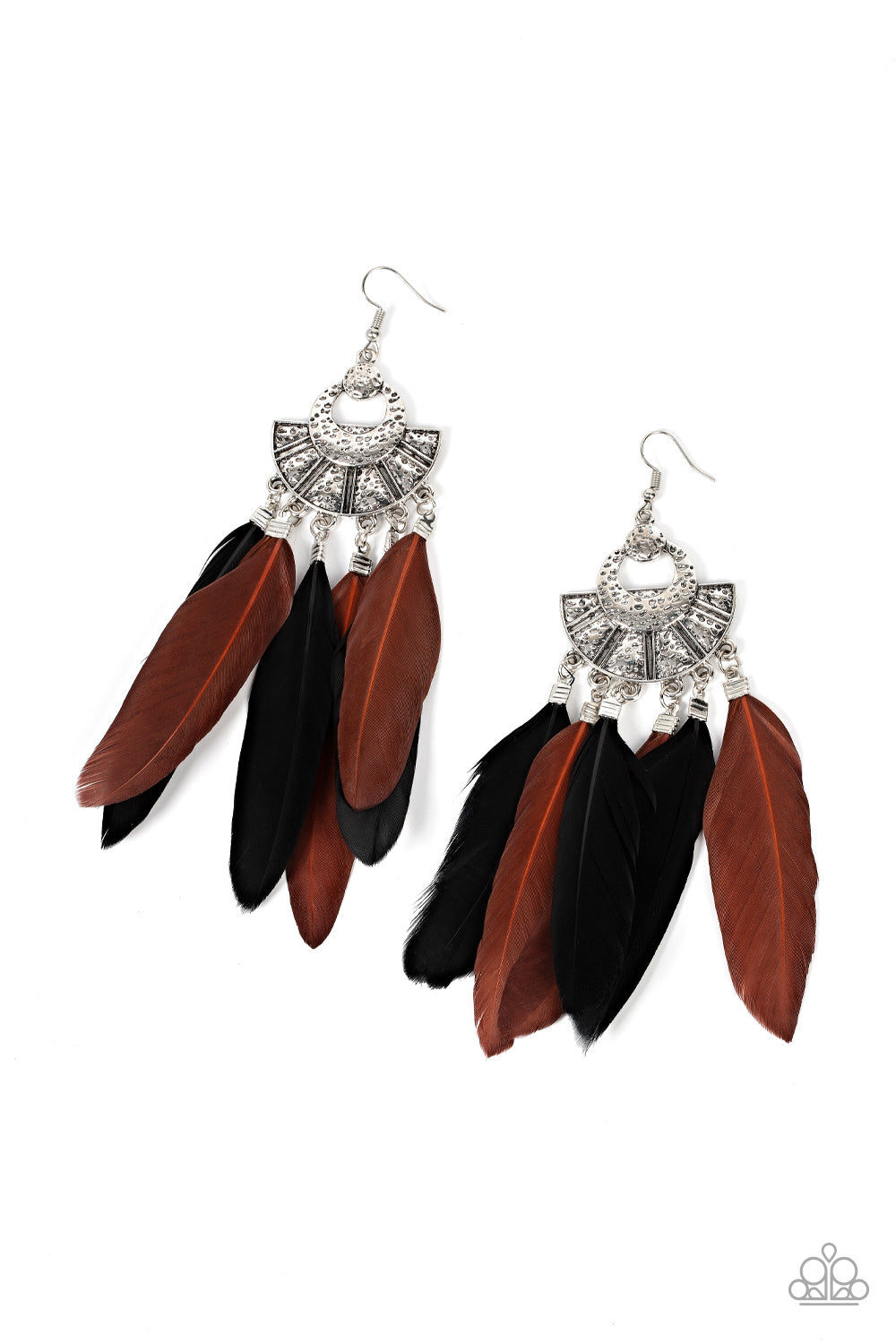 Paparazzi Plume Paradise - Multi Earrings - A Finishing Touch Jewelry