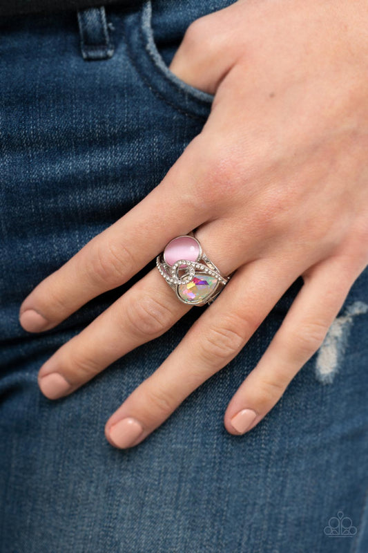 Paparazzi SELFIE-Indulgence - Pink Ring - A Finishing Touch Jewelry