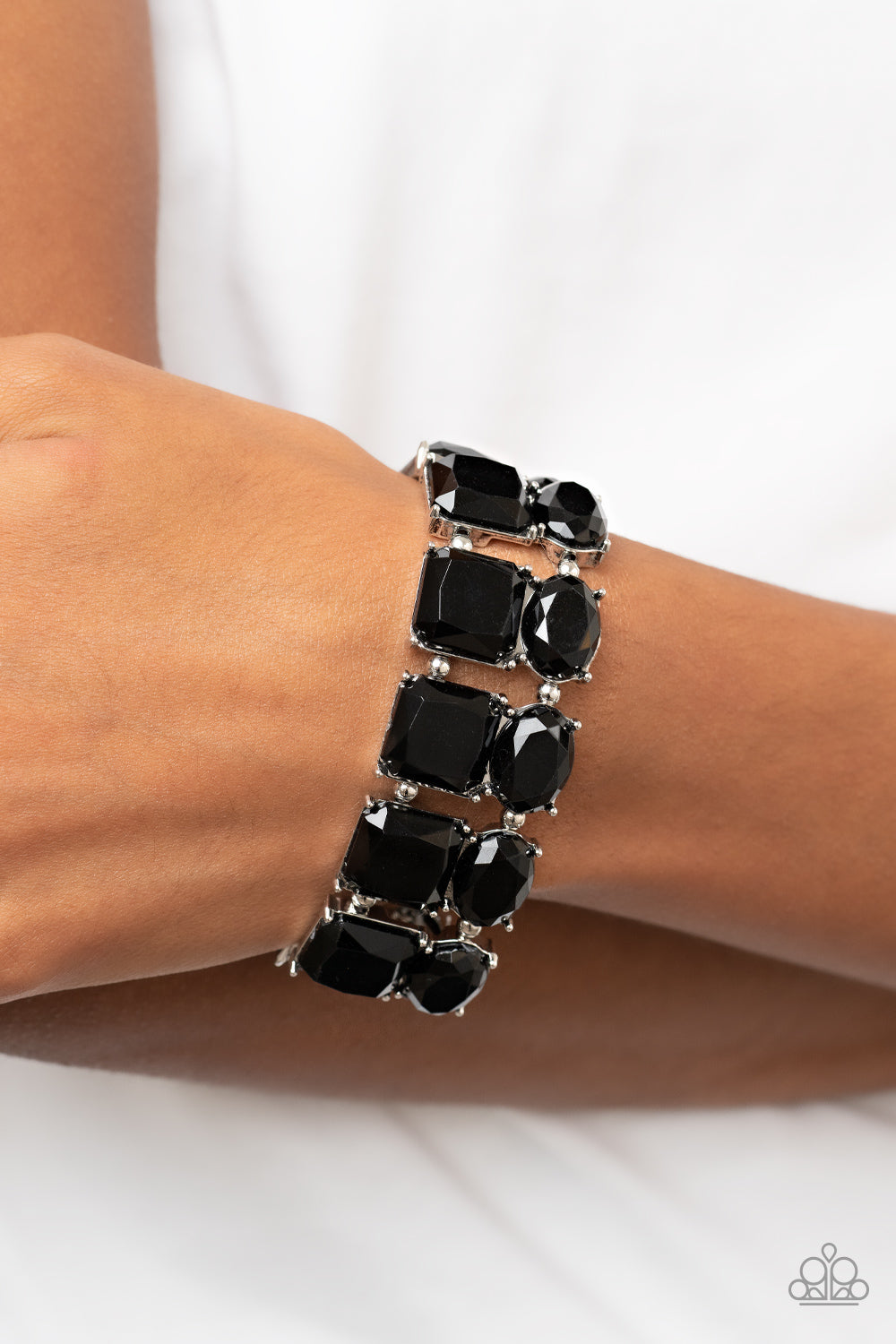 Paparazzi Dont Forget Your Toga - Black Bracelet - A Finishing Touch Jewelry