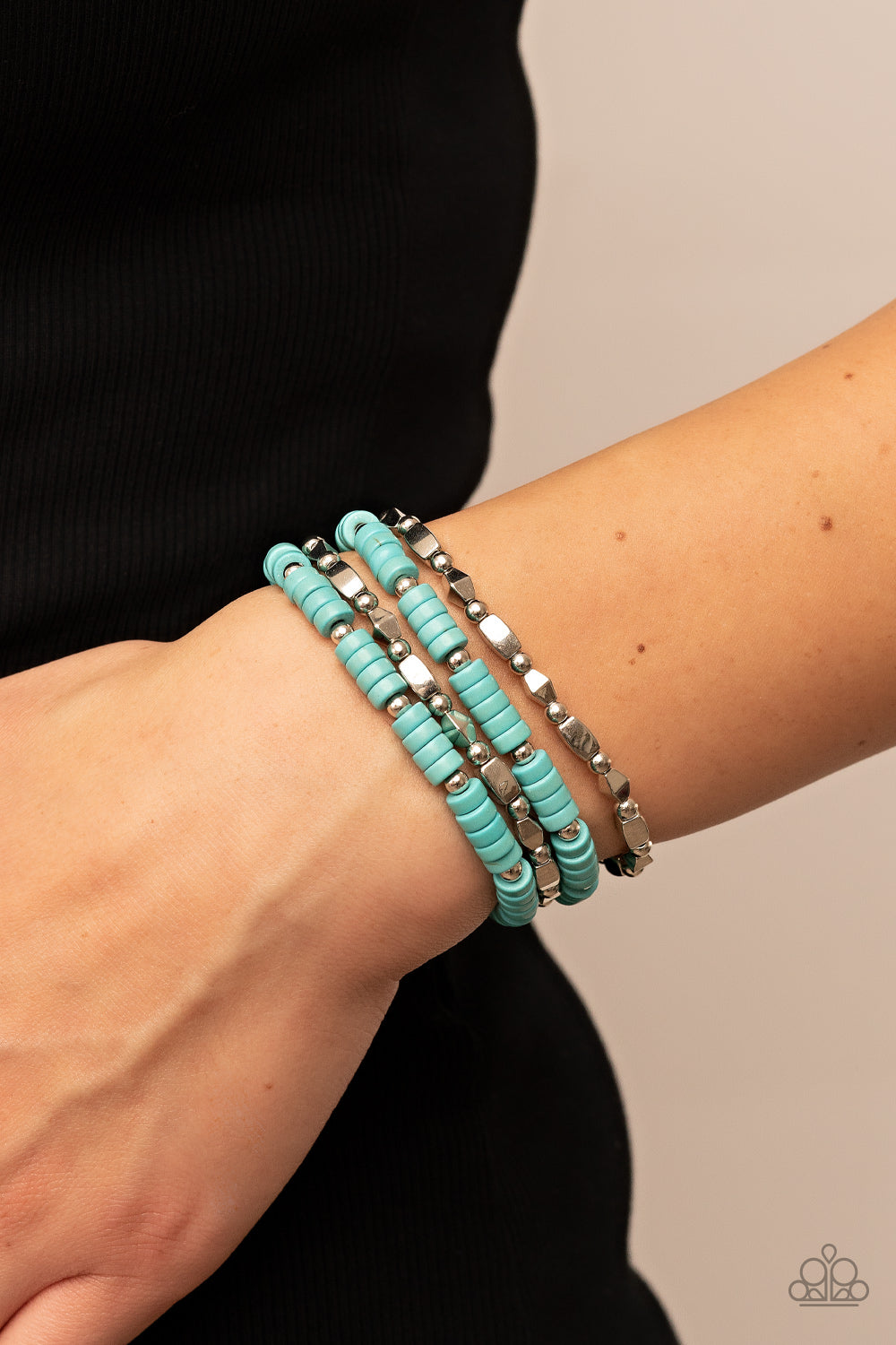 Paparazzi Anasazi Apothecary - Blue Bracelets- Paparazzi Jewelry Images