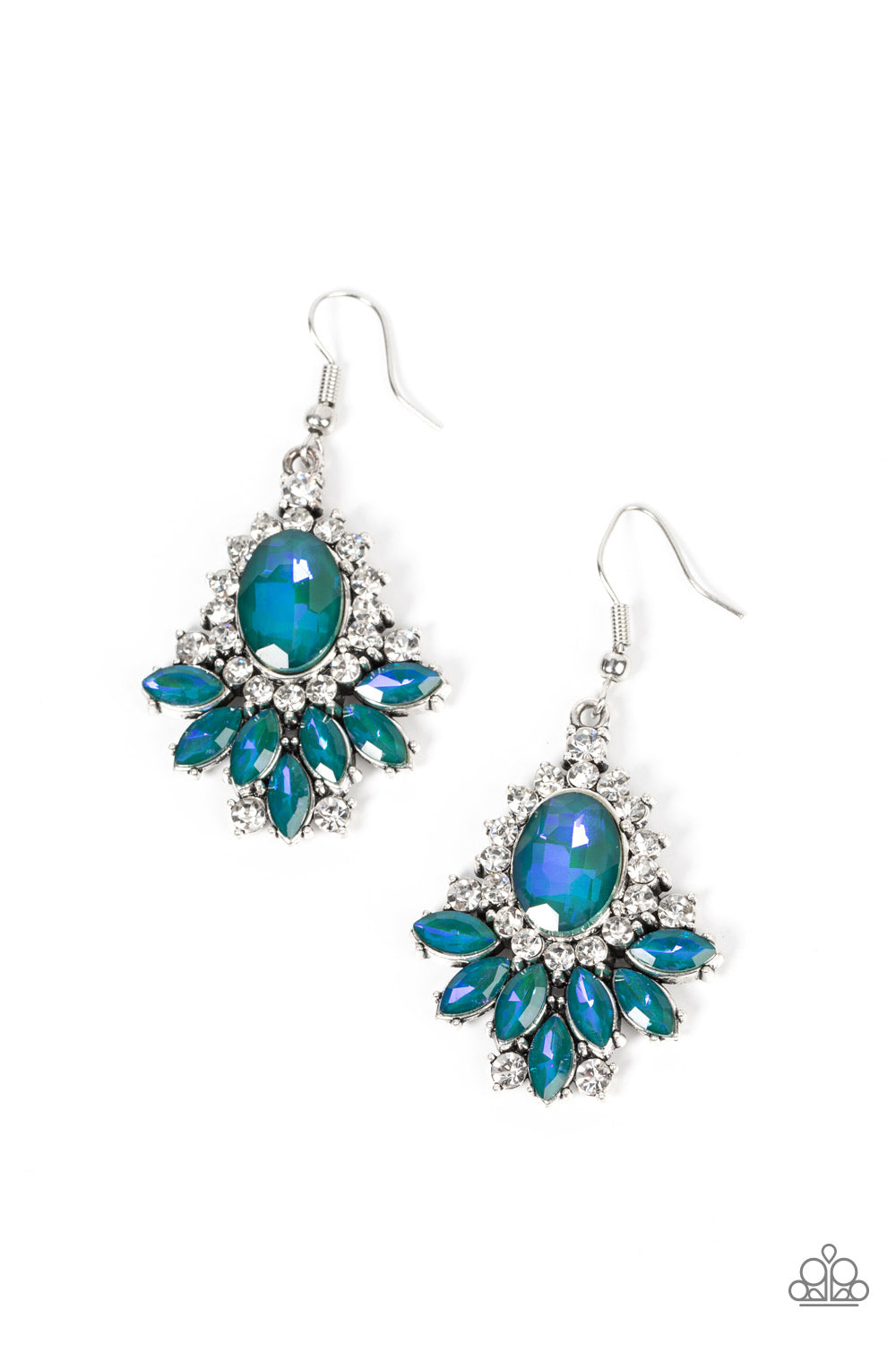 Paparazzi Magic Spell Sparkle - Green Earrings - A Finishing Touch Jewelry