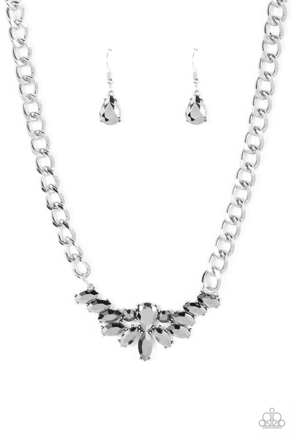 Paparazzi Come at Me - Silver Necklace - A Finishing Touch Jewelry