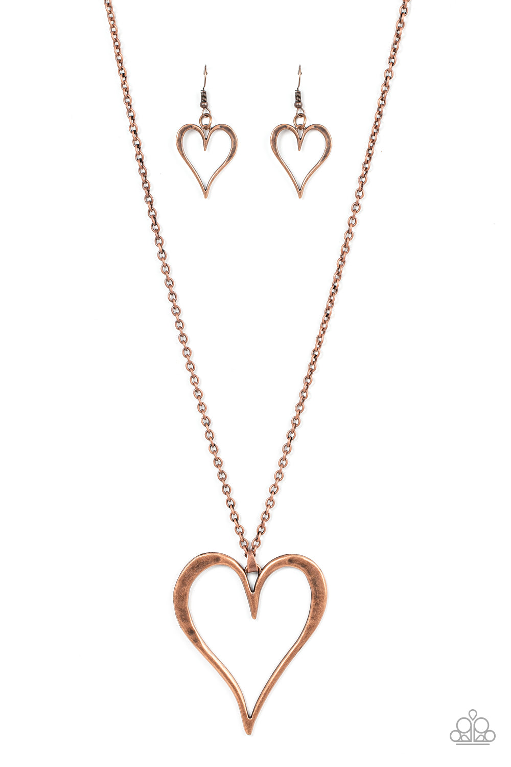 Hopelessly In Love - Copper Heart - A Finishing Touch Jewelry