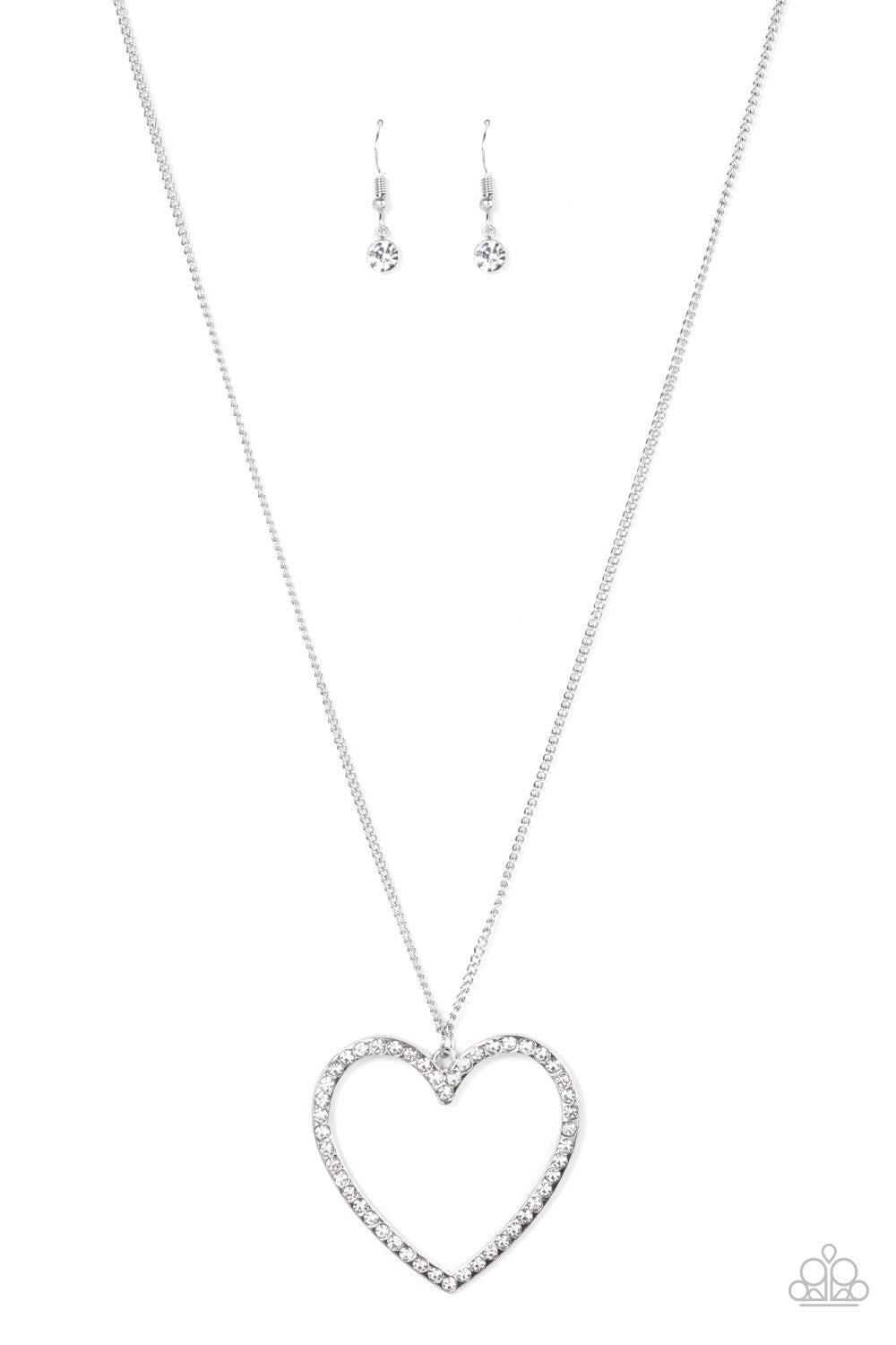 Paparazzi Va-Va-VALENTINE - White Necklace - A Finishing Touch Jewelry