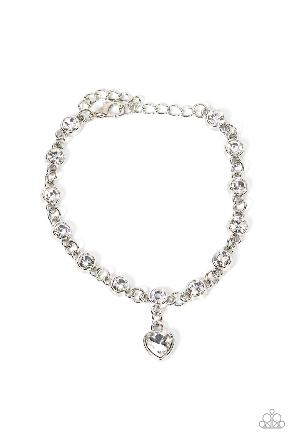 Paparazzi Truly Lovely - White Bracelet - A Finishing Touch Jewelry