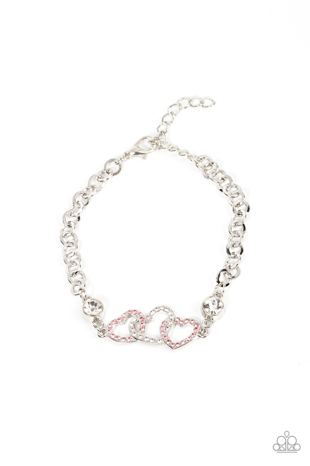 Paparazzi Desirable Dazzle - Pink Bracelet - A Finishing Touch Jewelry
