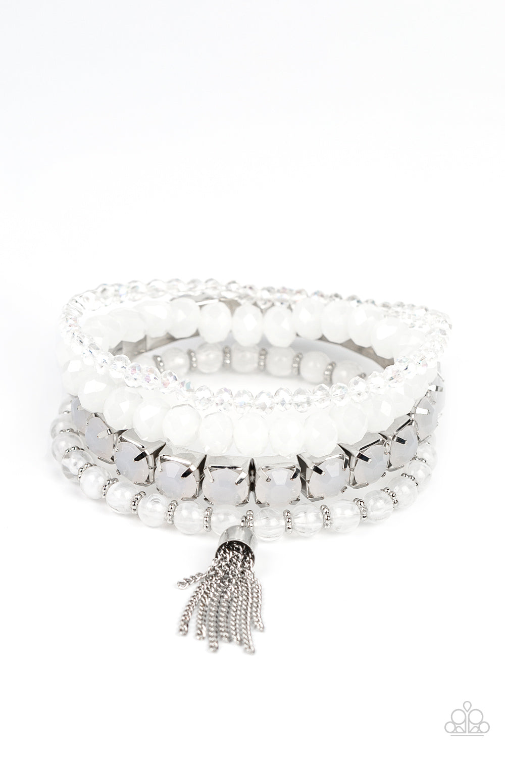 Paparazzi Day Trip Trinket - White Bracelet - A Finishing Touch Jewelry