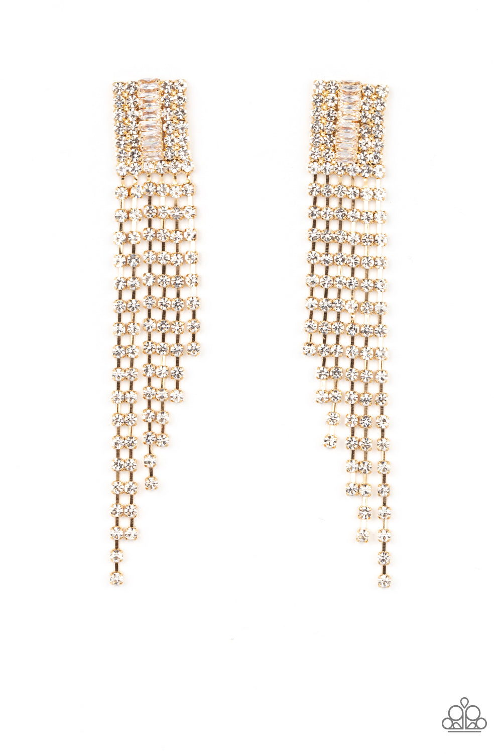 Paparazzi Jewelry A-Lister Affirmations - Gold Dangle Earrings