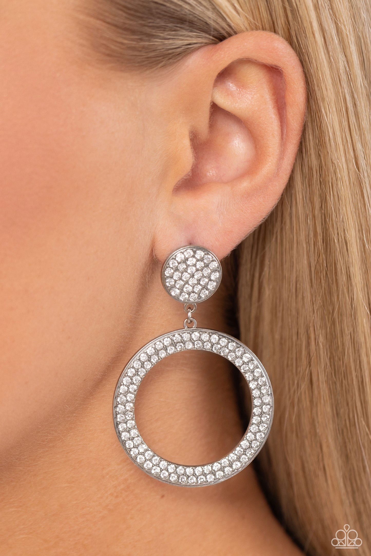 A Finishing Touch GLOW You Away - White Earrings