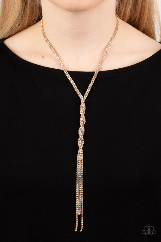 Paparazzi Impressively Icy - Gold Necklace - A Finishing Touch Jewelry