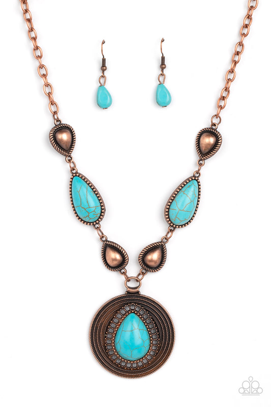 Paparazzi Saguaro Soul Trek - Copper Necklace- Paparazzi Jewelry Images