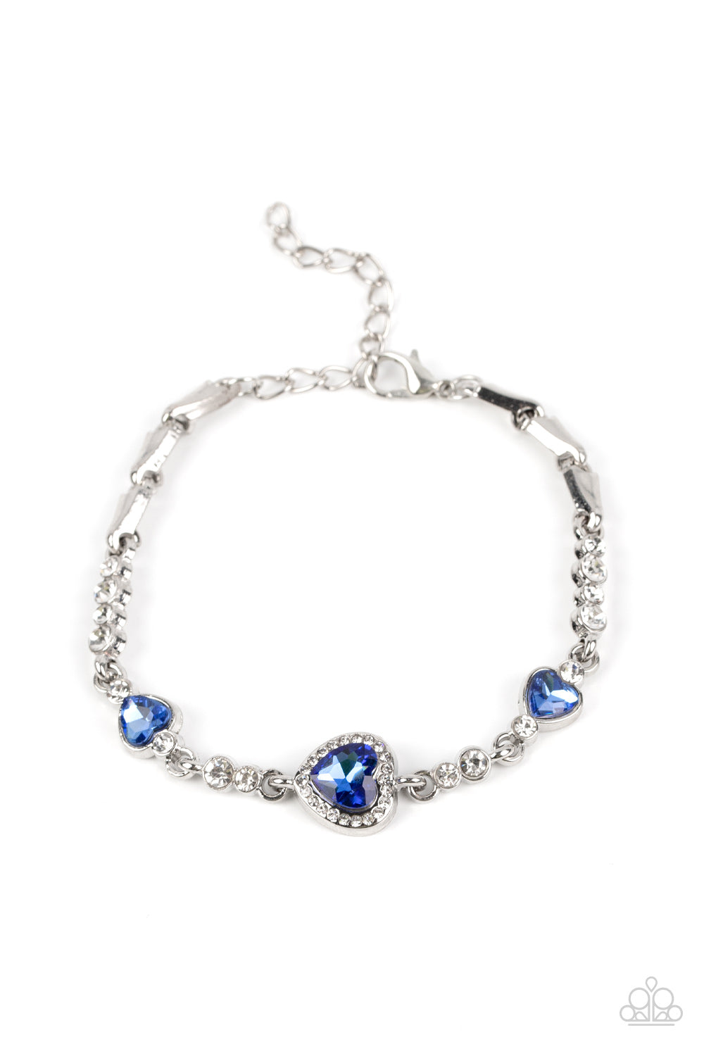 Paparazzi Amor Actually - Blue Bracelet - A Finishing Touch Jewelry