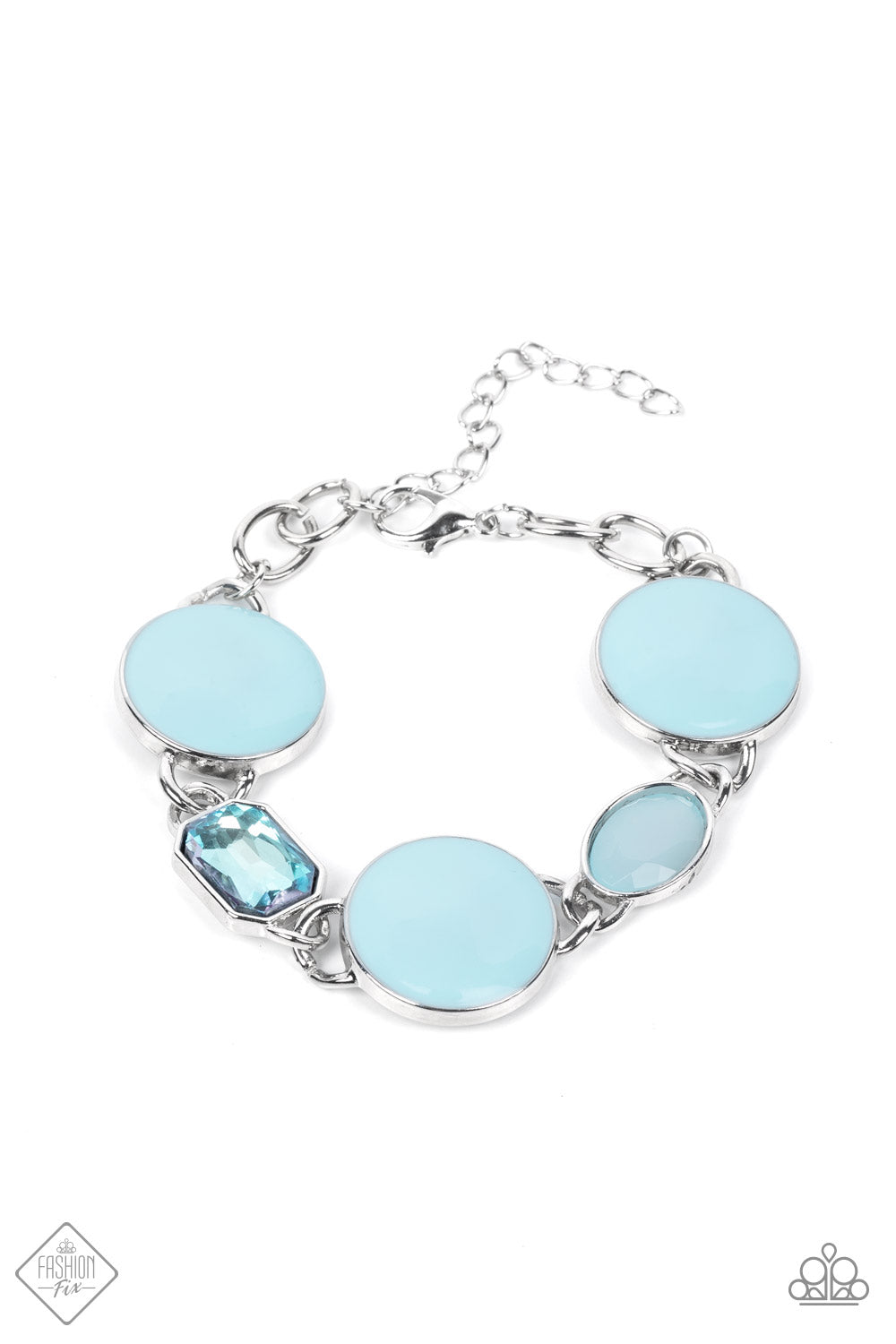 Paparazzi Dreamscape Dazzle - Blue Bracelet - Fashion Fix - A Finishing Touch Jewelry
