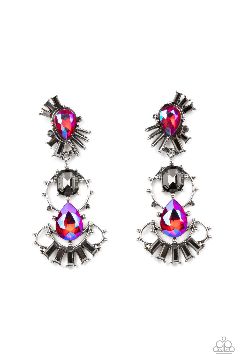 Dangle Earrings - Paparazzi Ultra Universal - Pink Earrings Paparazzi jewelry image