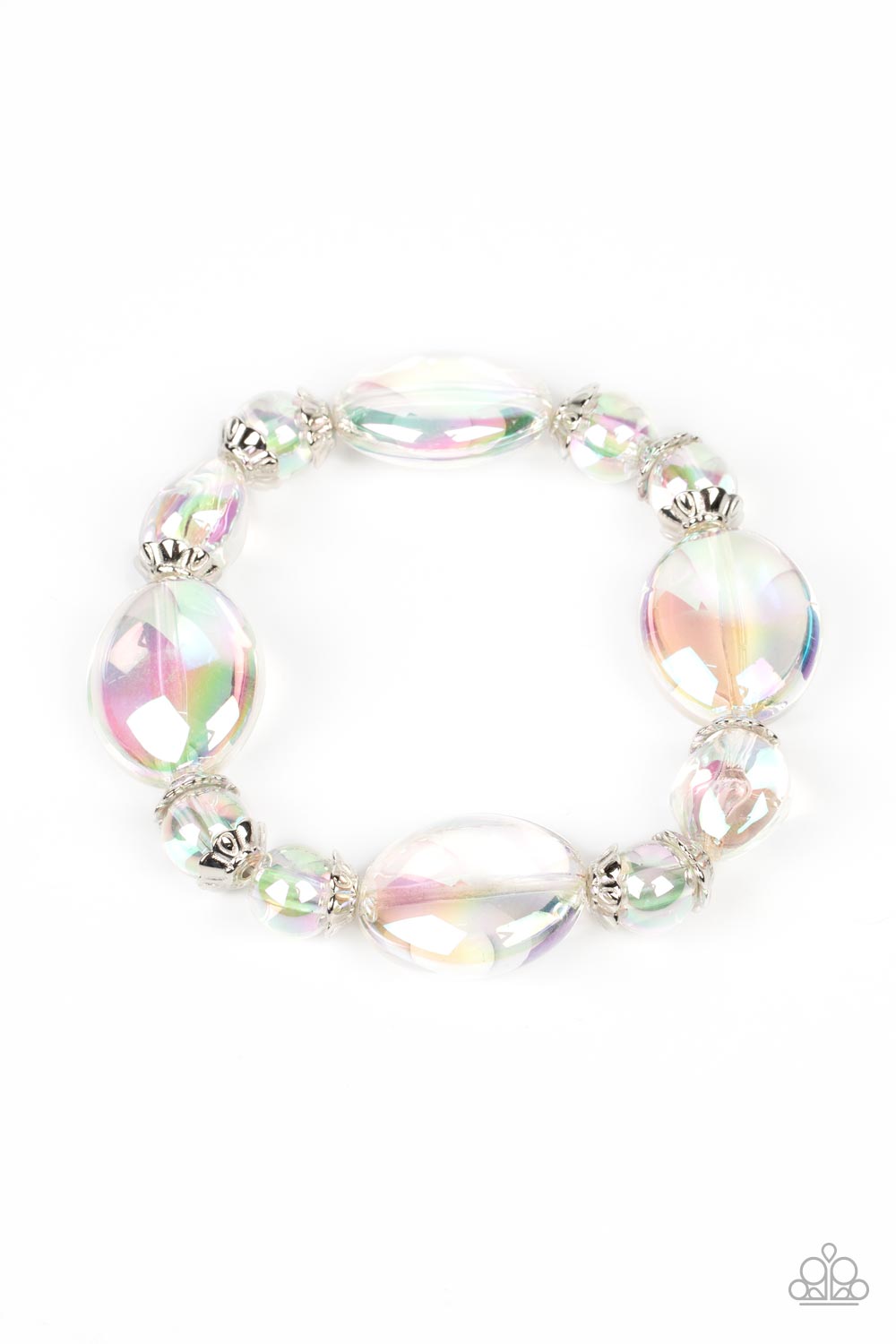 Paparazzi 2pc Set - Prismatic Magic - Multi Necklace and Iridescent Illusions - Multi Bracelet - A Finishing Touch Jewelry