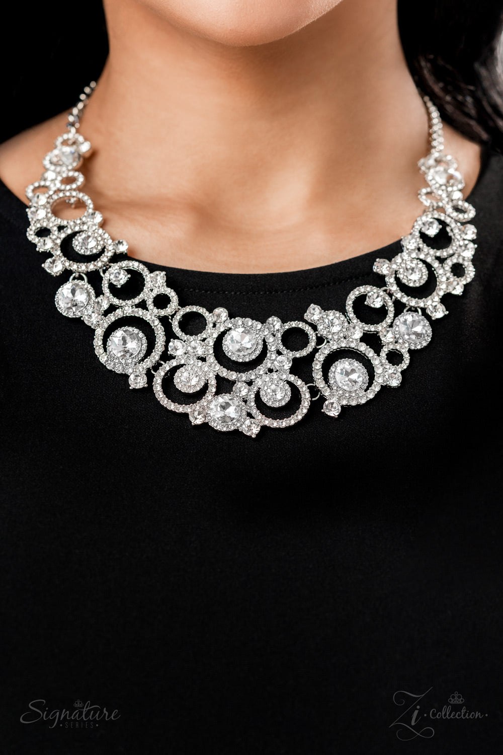 The Jennifer 2022 Paparazzi Zi Collection - Silver Necklace - paparazzi jewelry images