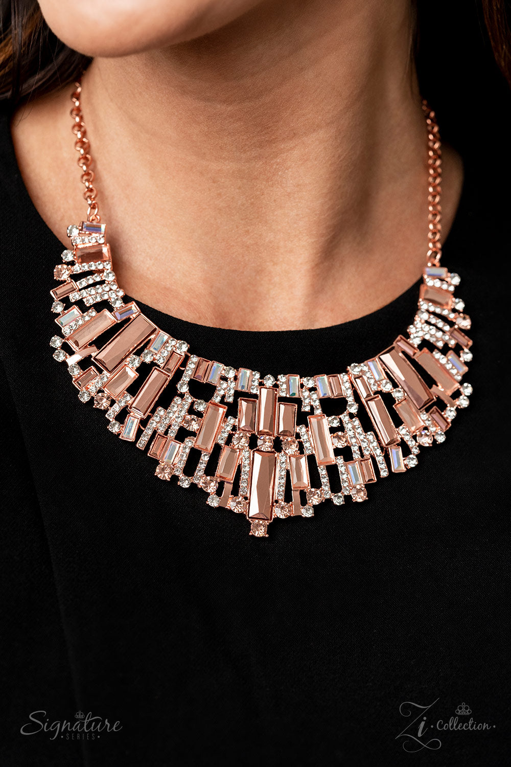 Paparazzi The Deborah 2022 Zi Collection - Copper Necklace - paparazzi jewelry images