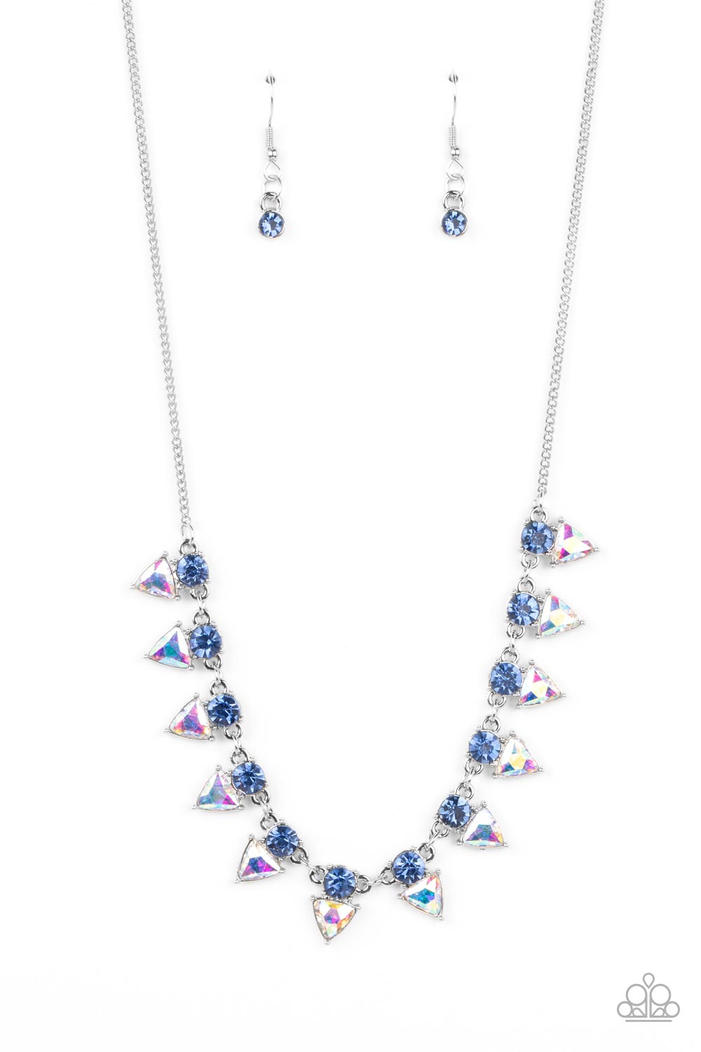 Paparazzi   Razor-Sharp Refinement - Blue Necklace - A Finishing Touch Jewelry