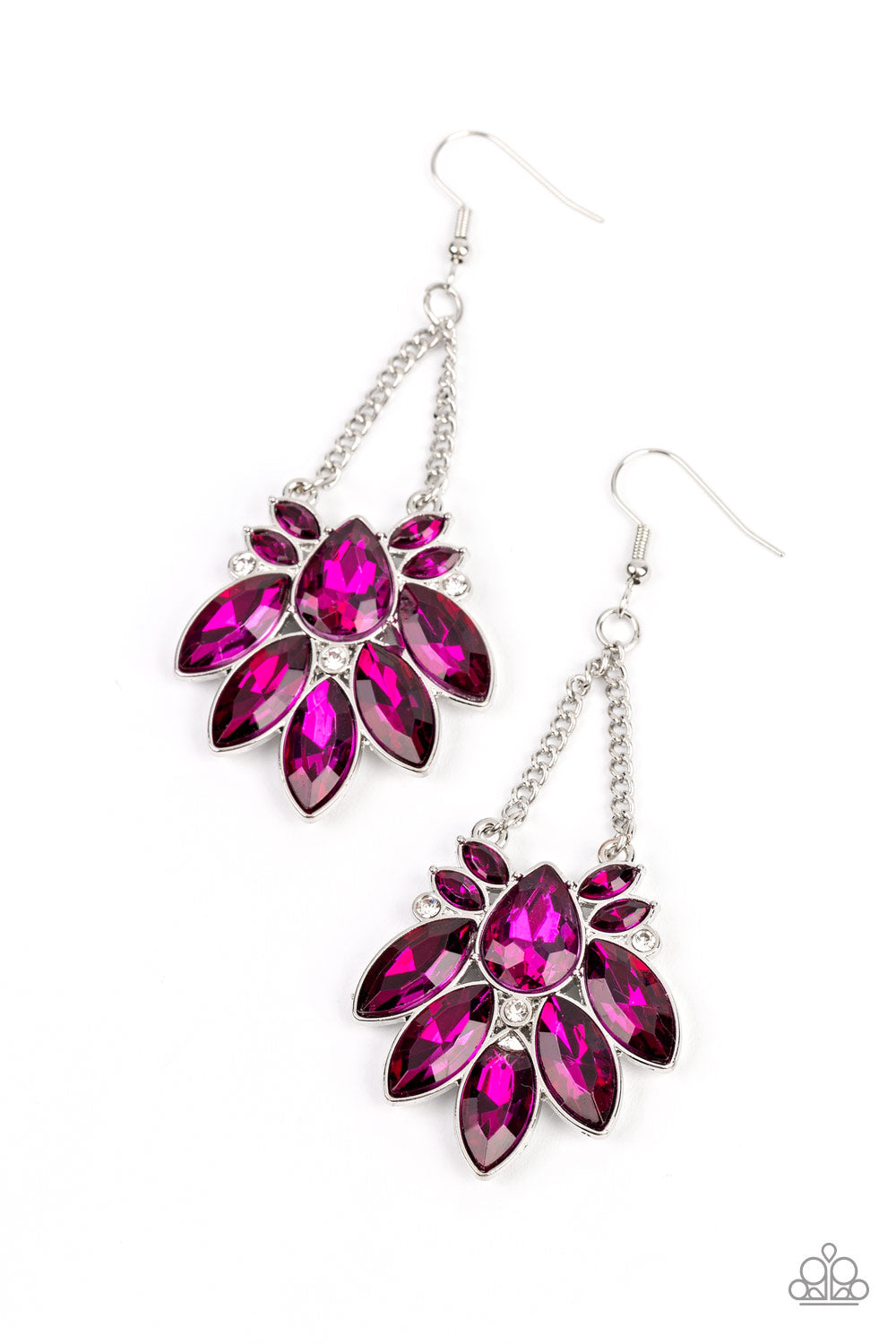 Paparazzi Prismatic Pageantry - Pink Earring- Paparazzi Jewelry Images