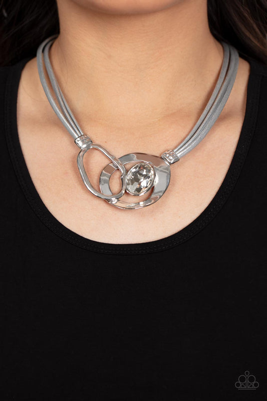 Paparazzi Californian Cowgirl - Silver Necklace- Paparazzi Jewelry Images