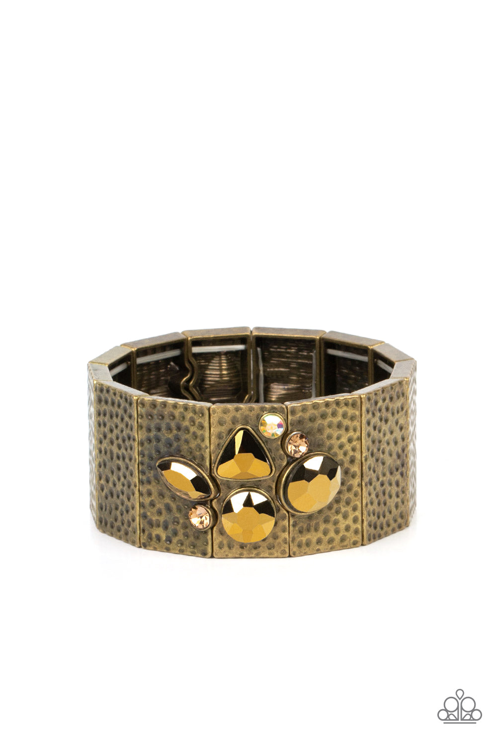 Paparazzi Flickering Fortune - Brass Bracelet - A Finishing Touch Jewelry