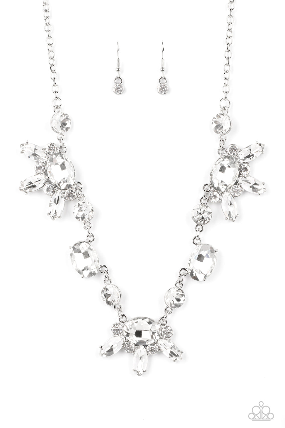 Paparazzi GLOW-trotting Twinkle - White Necklace - A Finishing Touch Jewelry