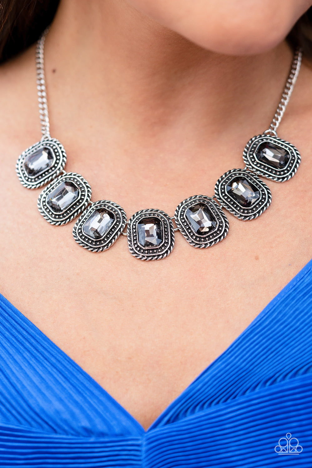 Paparazzi Iced Iron - Silver Necklace - A Finishing Touch Jewelry
