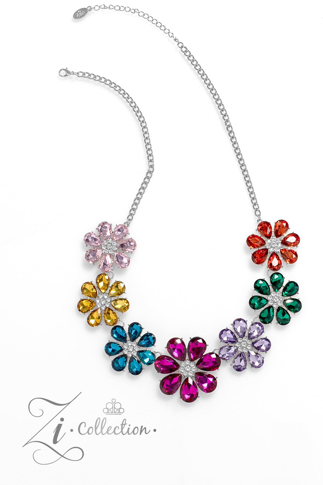 Paparazzi Outgoing - Multi Flower Zi Collection Necklace Set