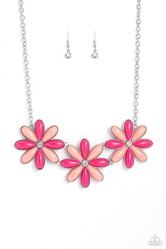 Paparazzi Bodacious Bouquet - Pink Necklace