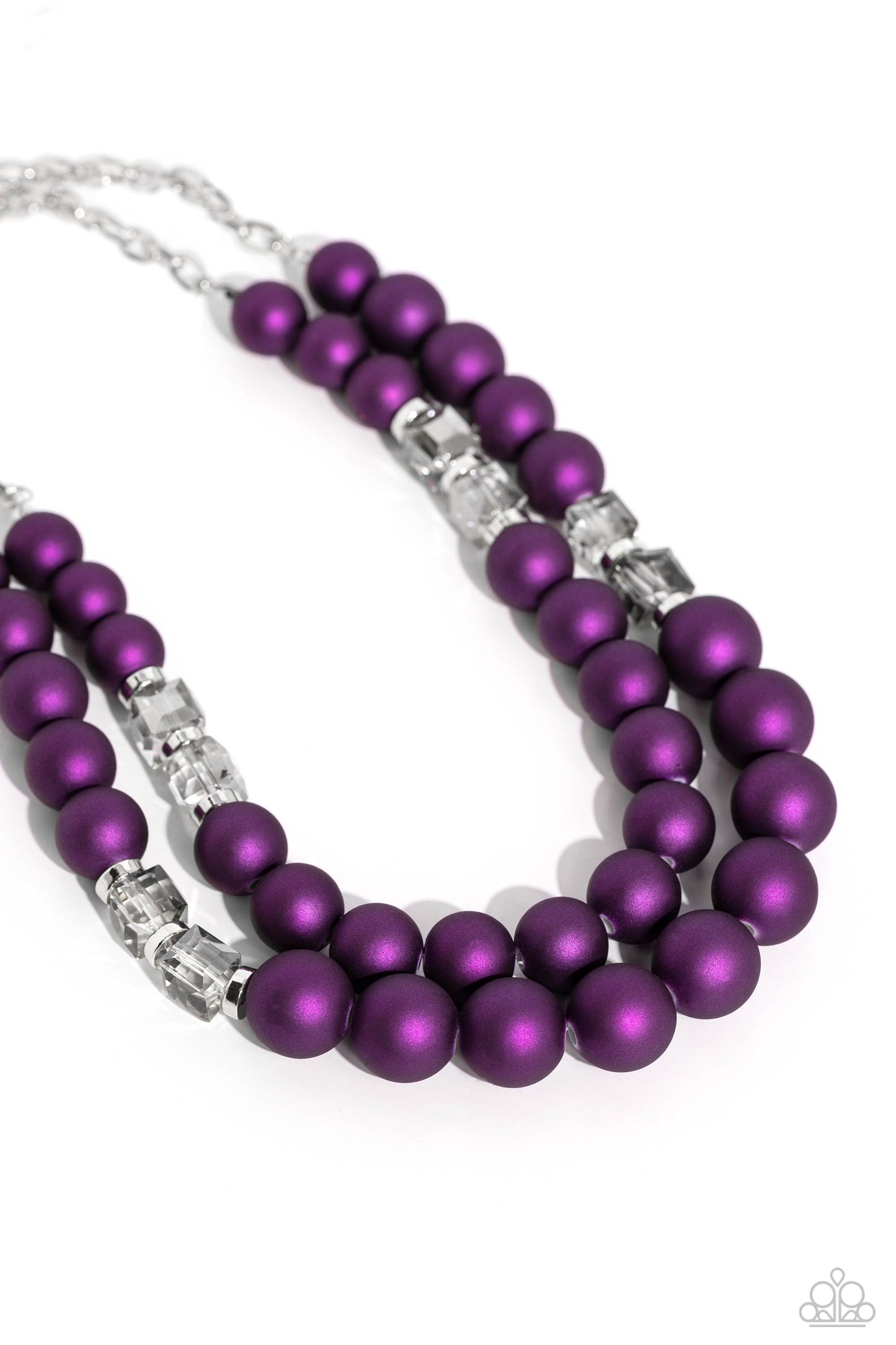 Paparazzi Shopaholic Season Purple Necklace & Shopaholic Showdown Purple Bracelet 2 Piece Set