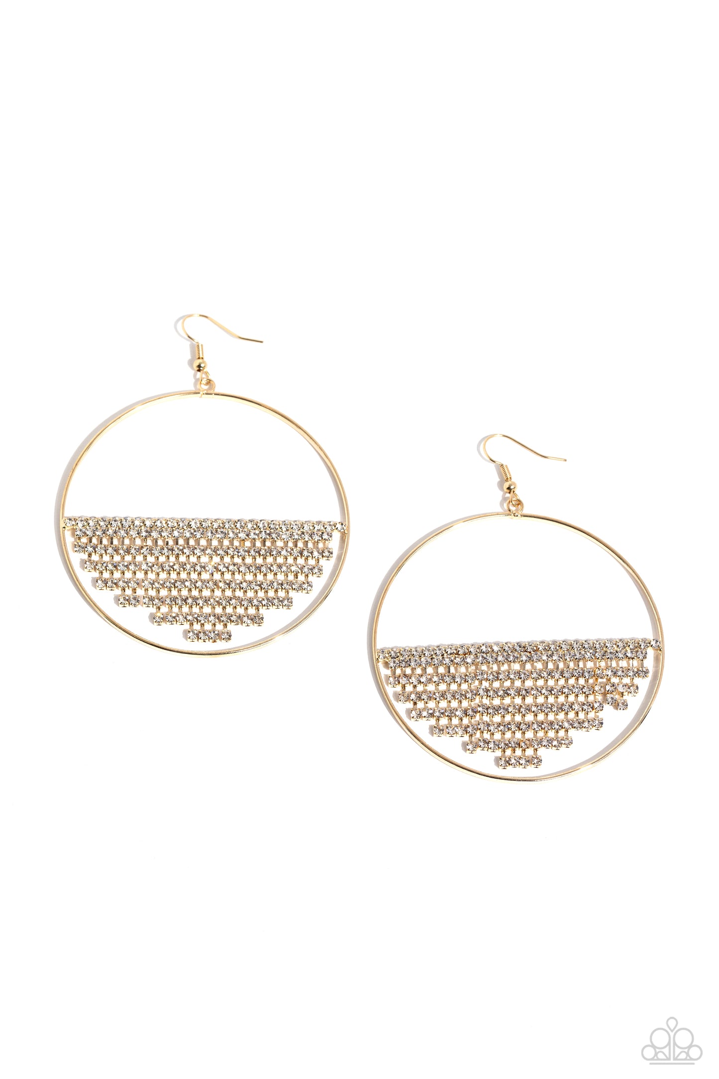 A Finishing Touch Fierce Fringe - Gold Earrings
