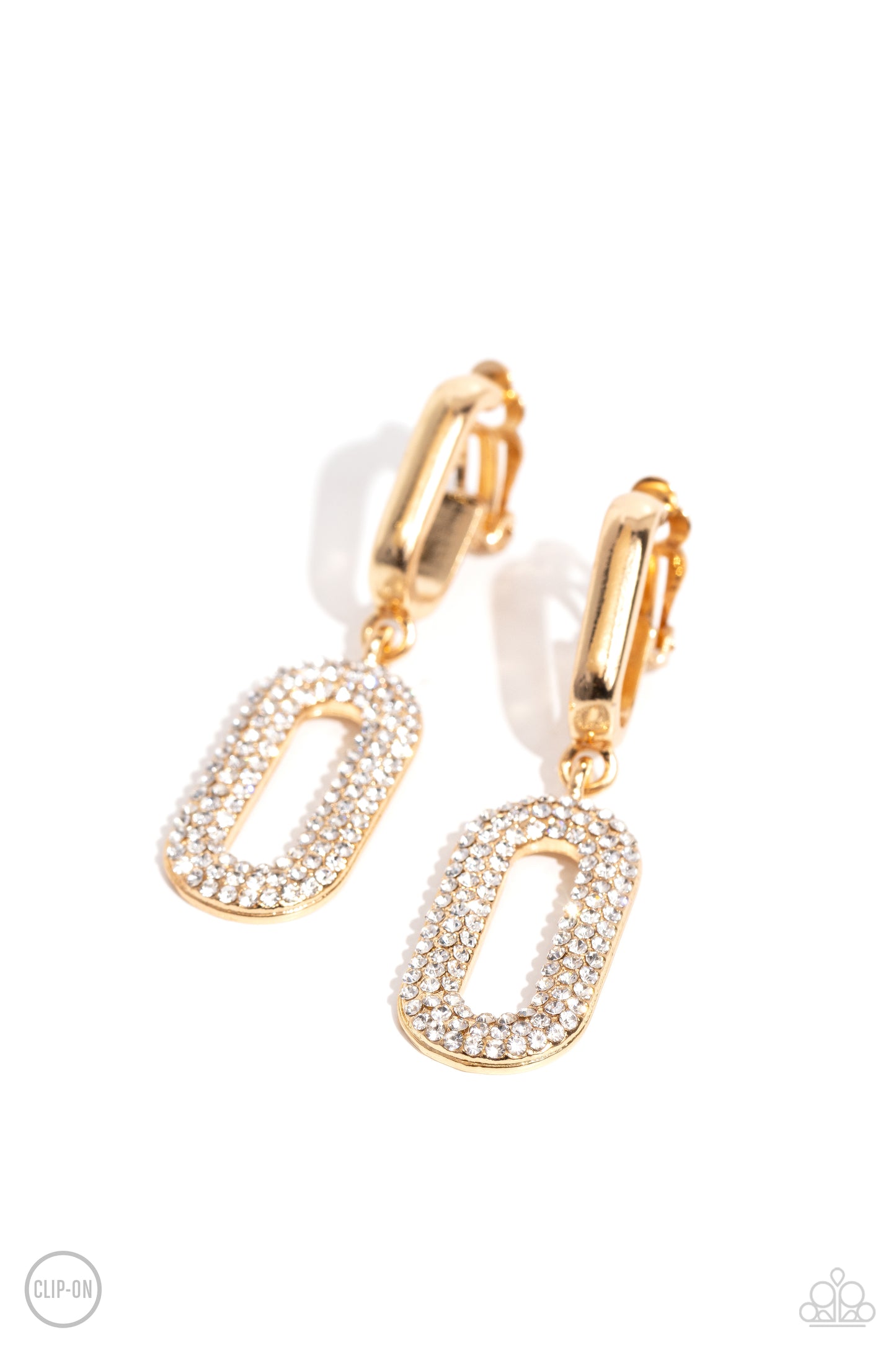 Paparazzi Linked Luxury - Gold Earrings