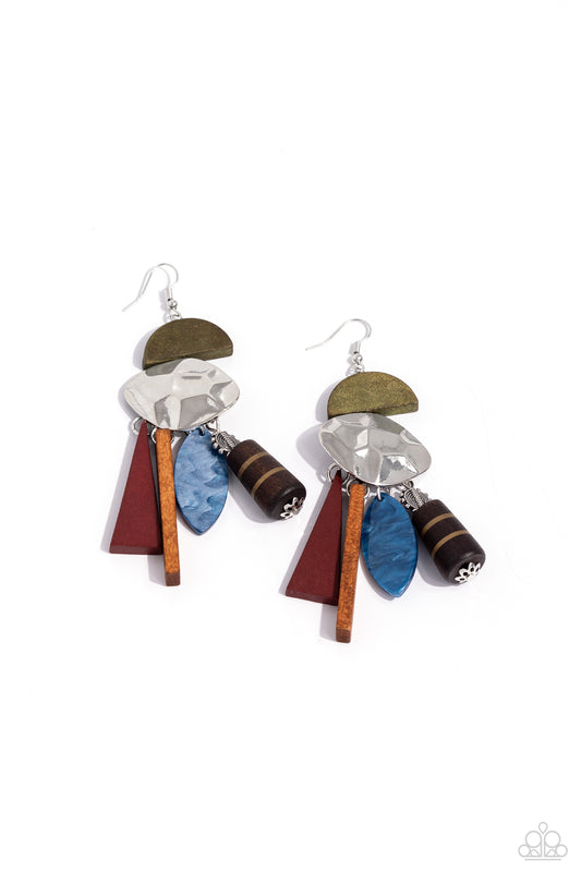 A Finishing Touch Textured Talisman - Multi Earrings