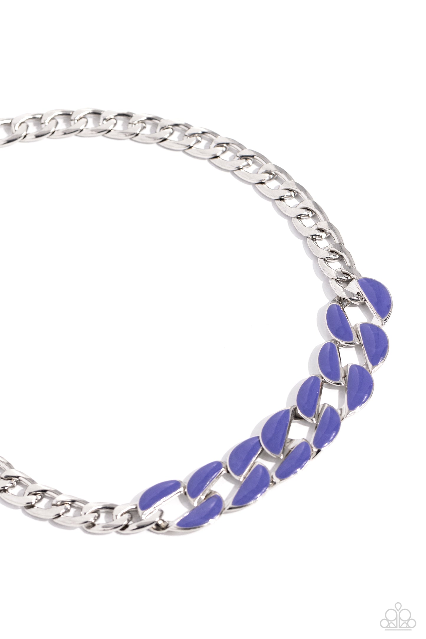 Paparazzi CURB Craze - Blue Necklace