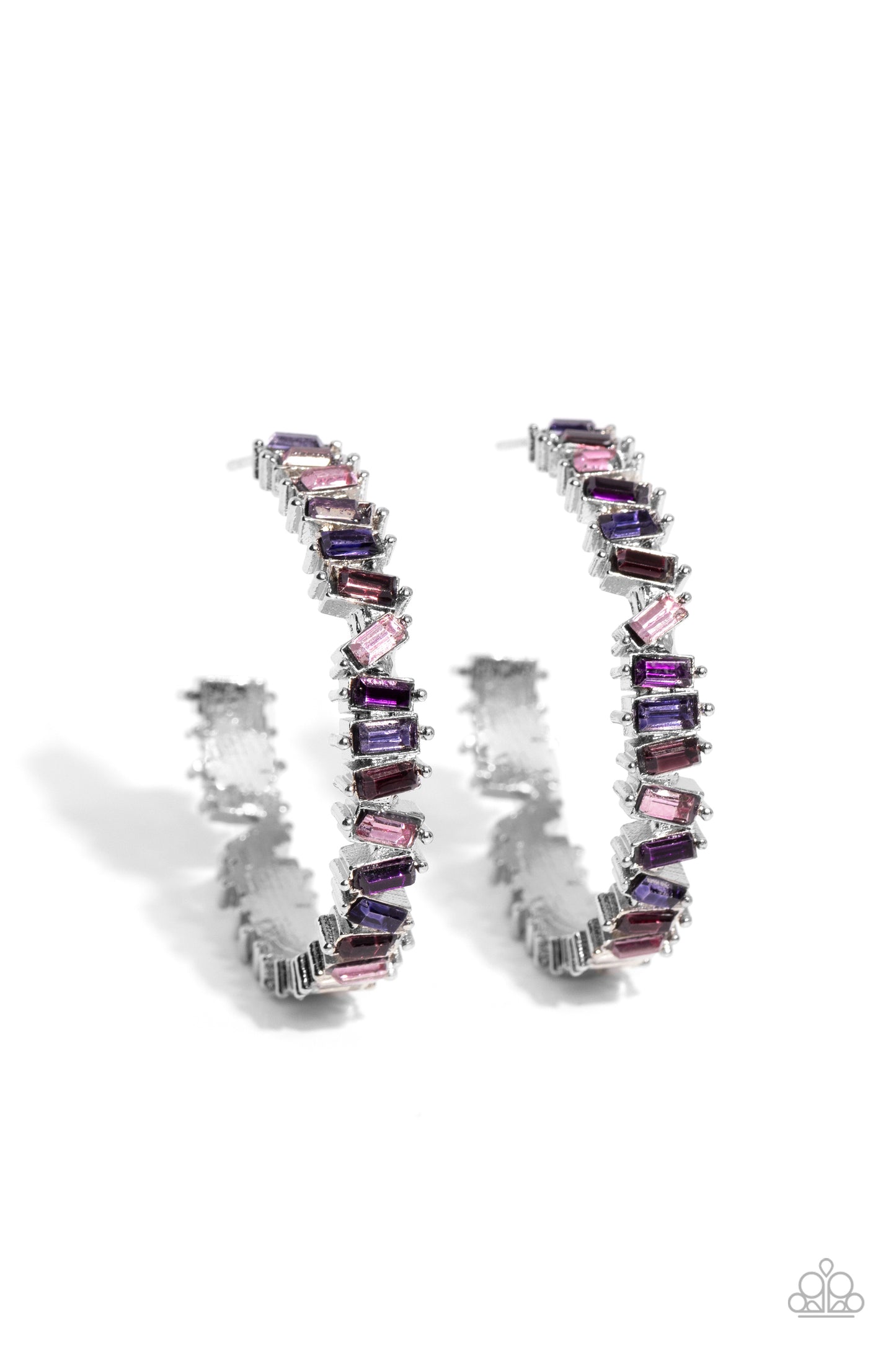 A Finishing Touch Effortless Emeralds - Purple Earring