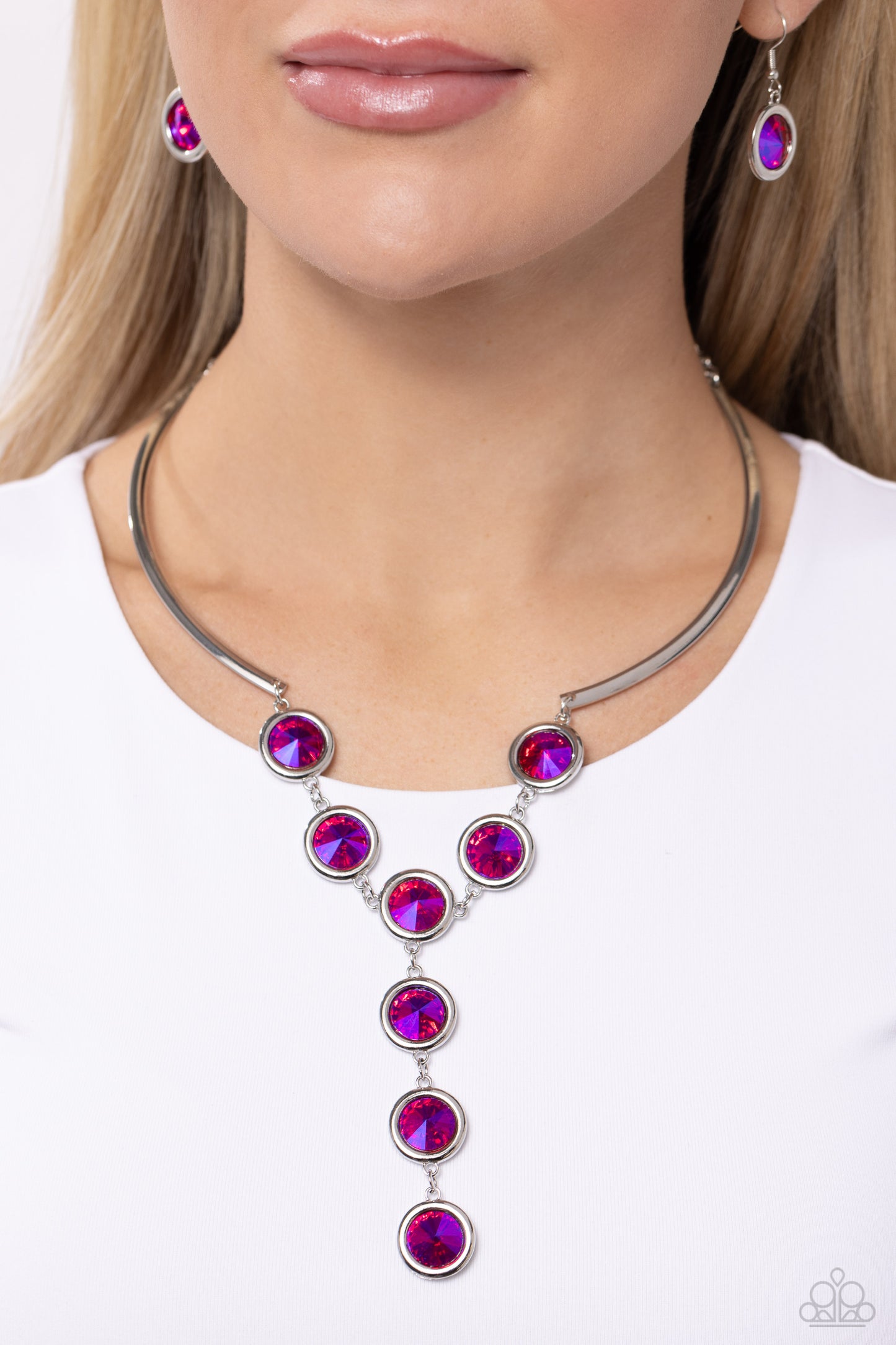 Paparazzi Cheers to Confidence - Pink Necklace
