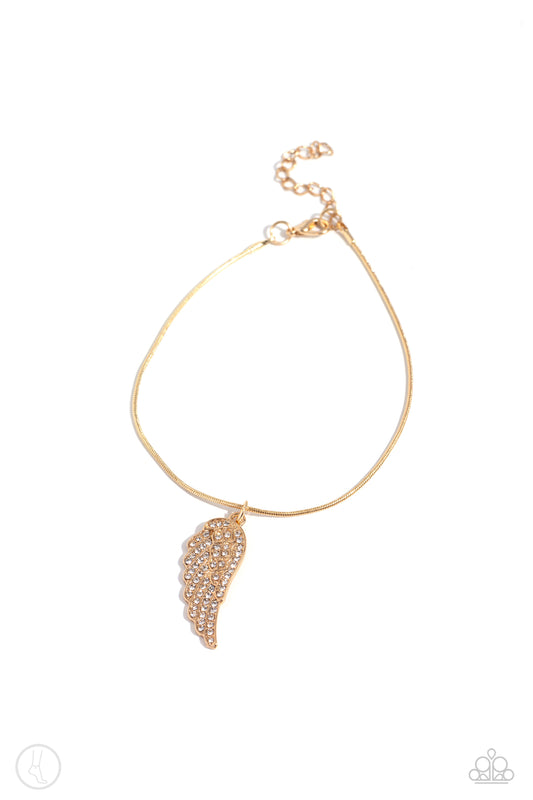 Paparazzi Angelic Accent - Gold Anklet