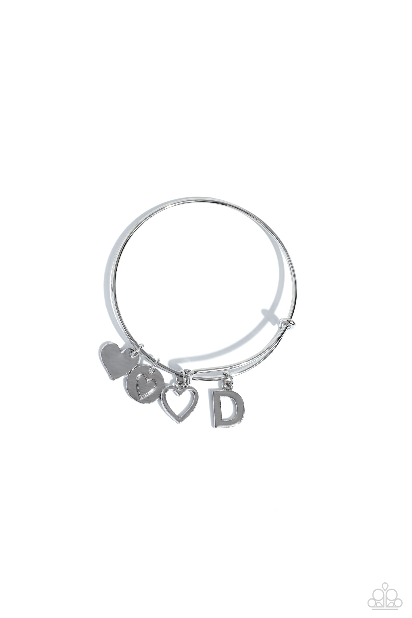 A Finishing Touch Making It INITIAL - Silver - D Bracelet