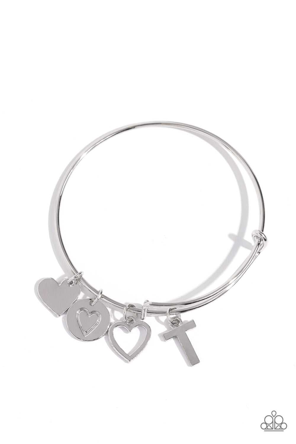 A Finishing Touch Making It INITIAL - Silver - T Bracelet