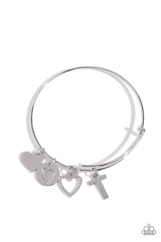 A Finishing Touch Making It INITIAL - Silver - T Bracelet
