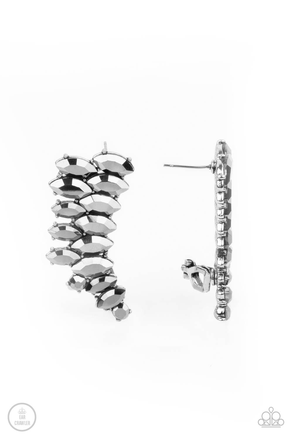 Paparazzi Explosive Elegance - Silver Earrings - A Finishing Touch Jewelry