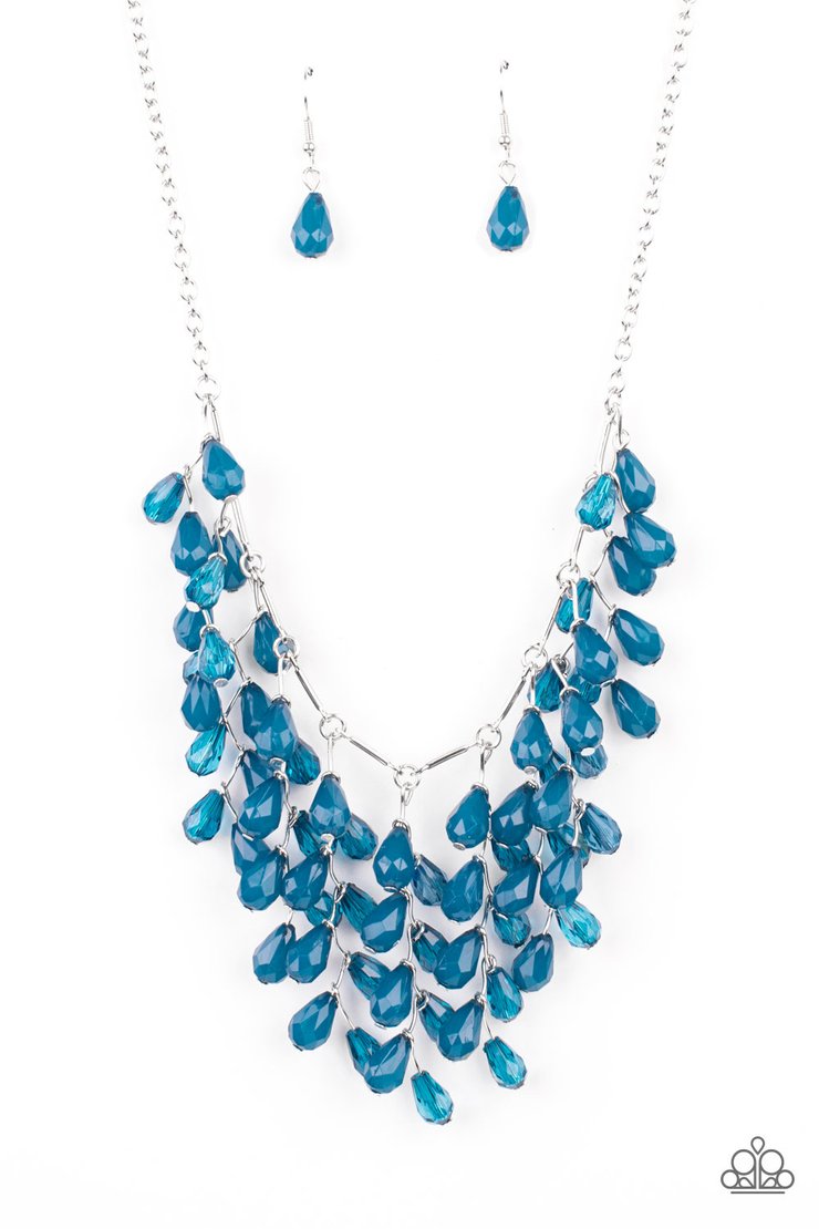 Paparazzi Garden Fairytale - Blue Necklace - A Finishing Touch Jewelry