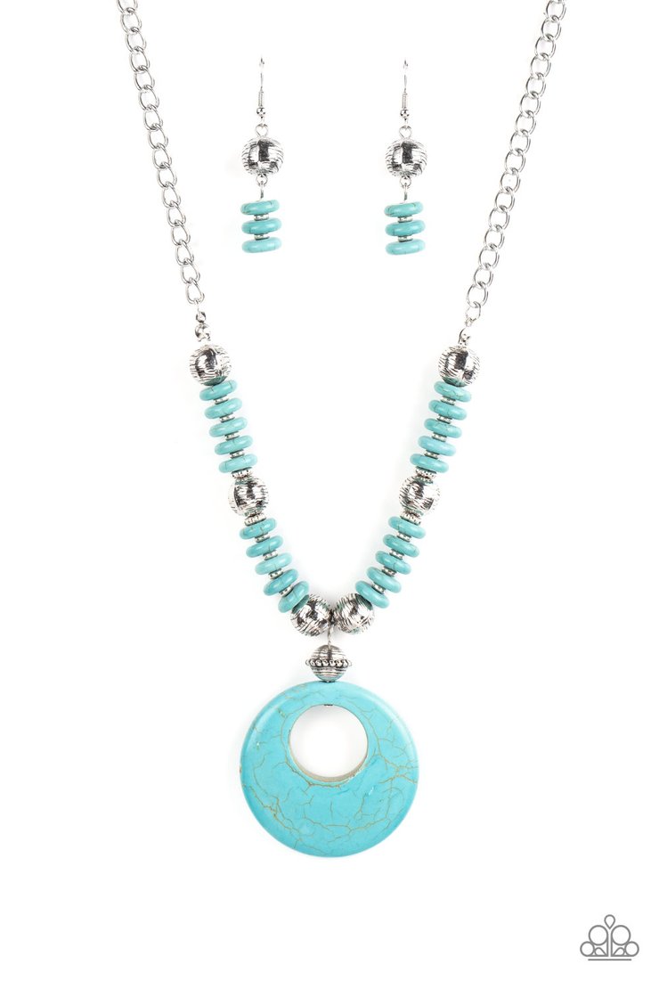 Paparazzi Oasis Goddess - Blue Necklace - A Finishing Touch Jewelry