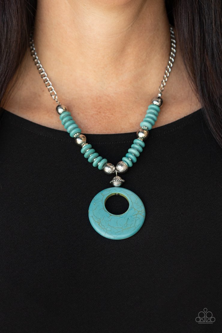 Paparazzi Oasis Goddess - Blue Necklace - A Finishing Touch Jewelry