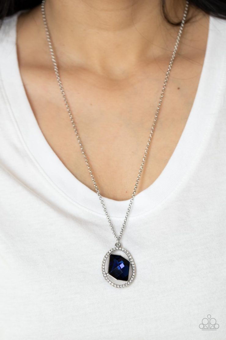 Paparazzi Undiluted Dazzle - Blue Necklace - A Finishing Touch Jewelry