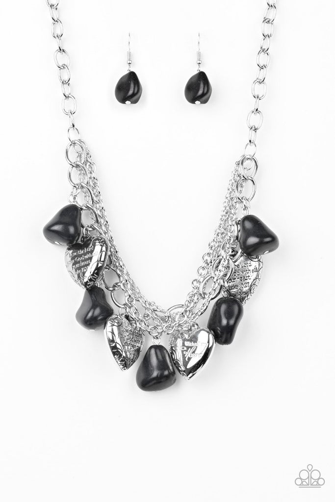 Paparazzi Change Of Heart - Black Necklace - A Finishing Touch Jewelry